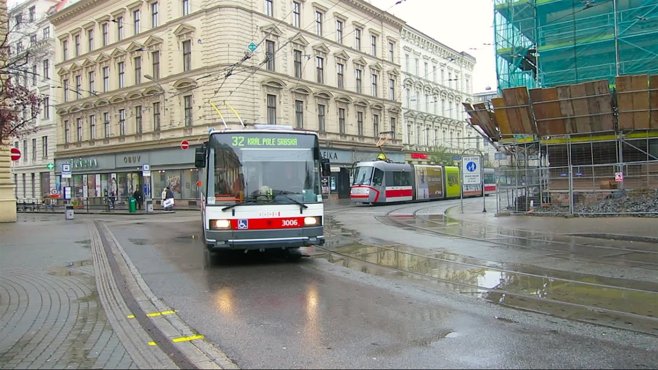 Trams & Trolleybuses in Brno - Žerotínovo náměstí