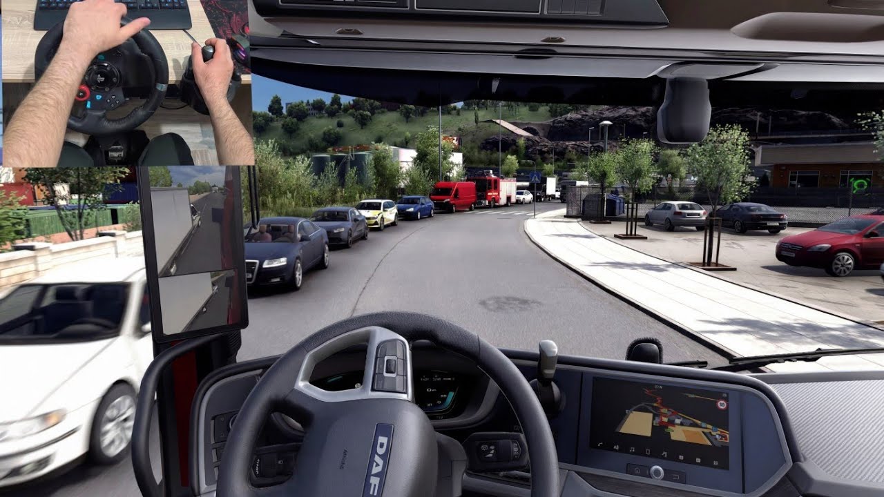POV Logitech G29 - SnowyMoon - Euro Truck simulator 2  + New Ultra Realistic Graphic Mod 