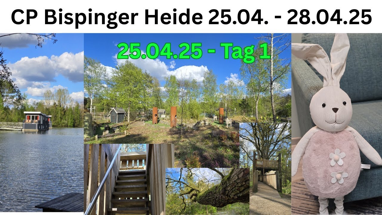 Unser Kurzurlaub in der Hotelsuite 25 im Center Parcs Bispinger Heide 25.04.25 - 28.04.25 - Tag 1