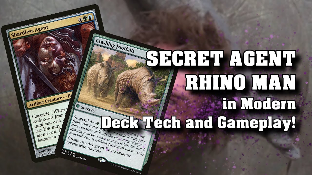 Secret Agent Rhino Man - Shardless Agent Has Got The Horn in Modern - MTG Modern Horizons 2 Gameplay