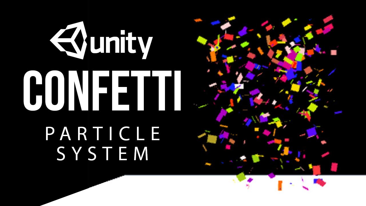 Confetti VFX Particle System| How to make a Confetti in unity using Particle System VFX