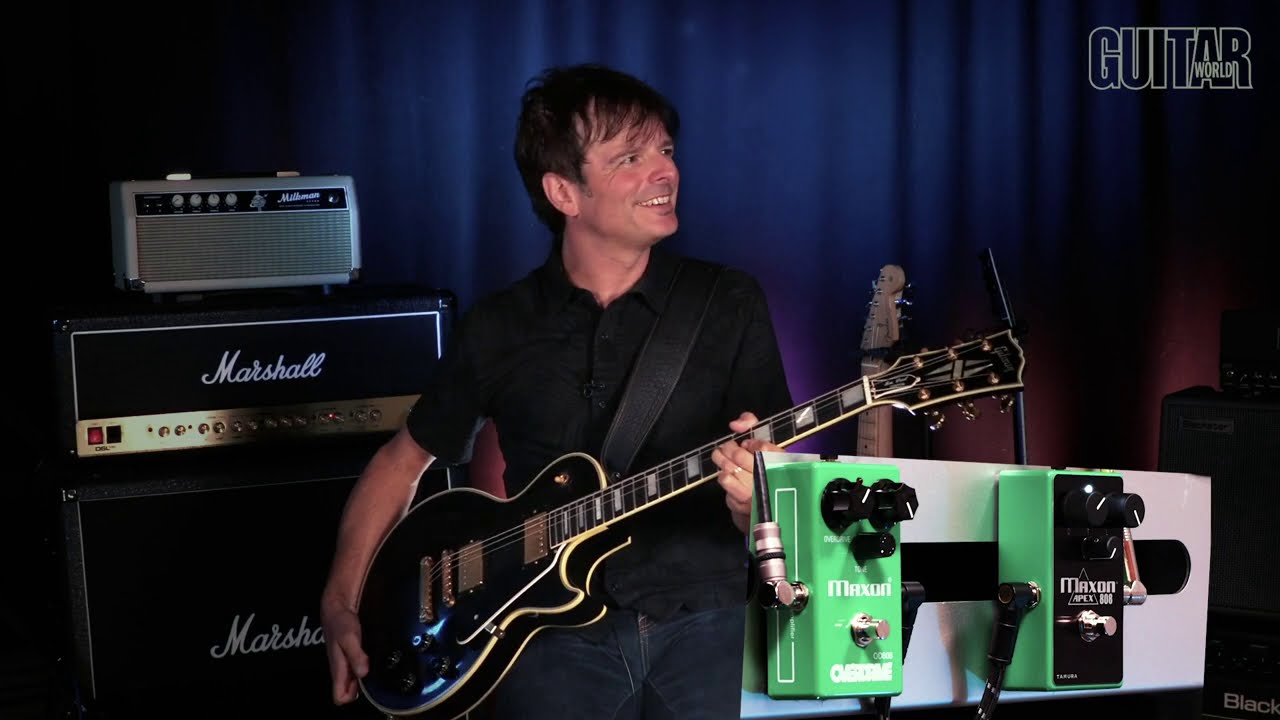 Watch Guitar World’s Paul Riario hit the gas on Maxon’s OD808 and new Apex808 overdrive pedals