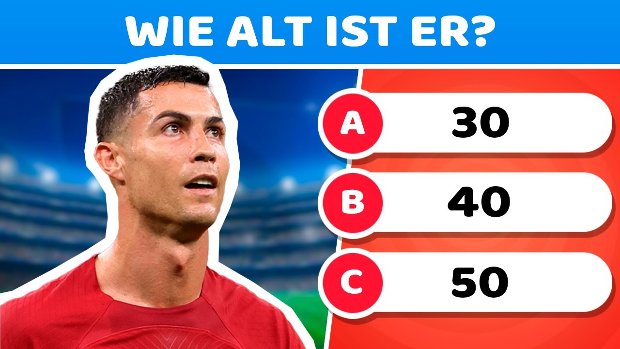 🐐 Fragen über CR7 | Wie viel weißt du über Fußball? | CR7-Quiz | Fußballtest