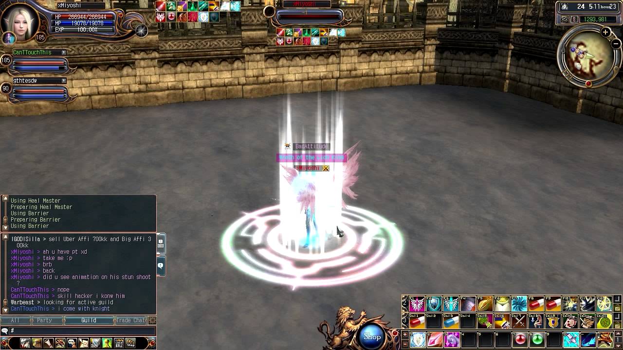 Genesis Last Chaos: Cleric power! :v
