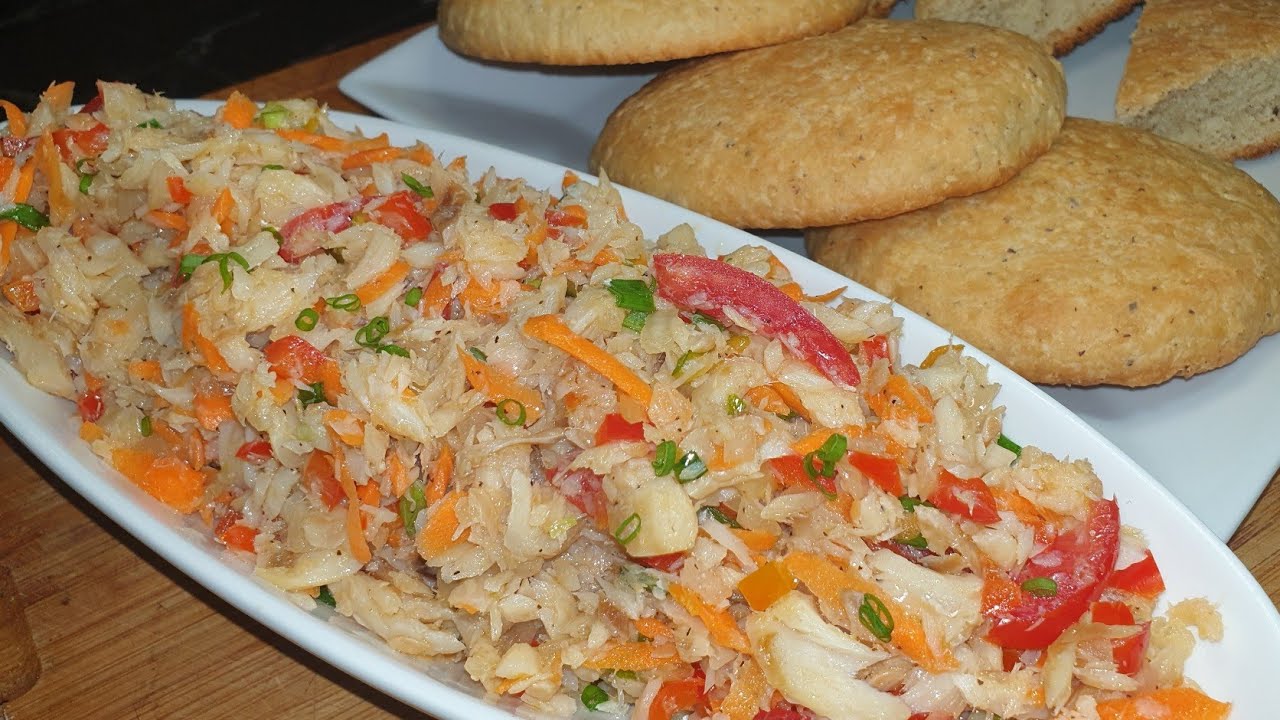 How to Make Coconut Bake and Saltfish Buljol | Trinidad & Tobago 🇹🇹