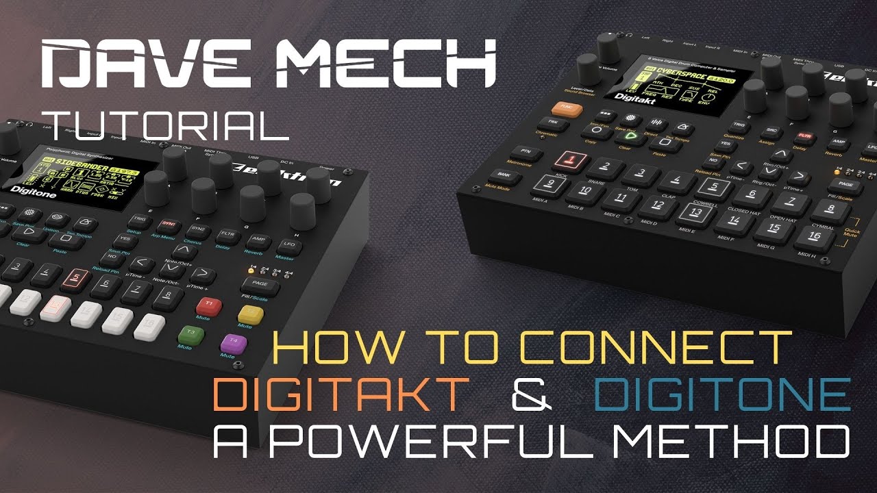 Best way to combine your Digitakt + Digitone // Powerful midi connection tutorial