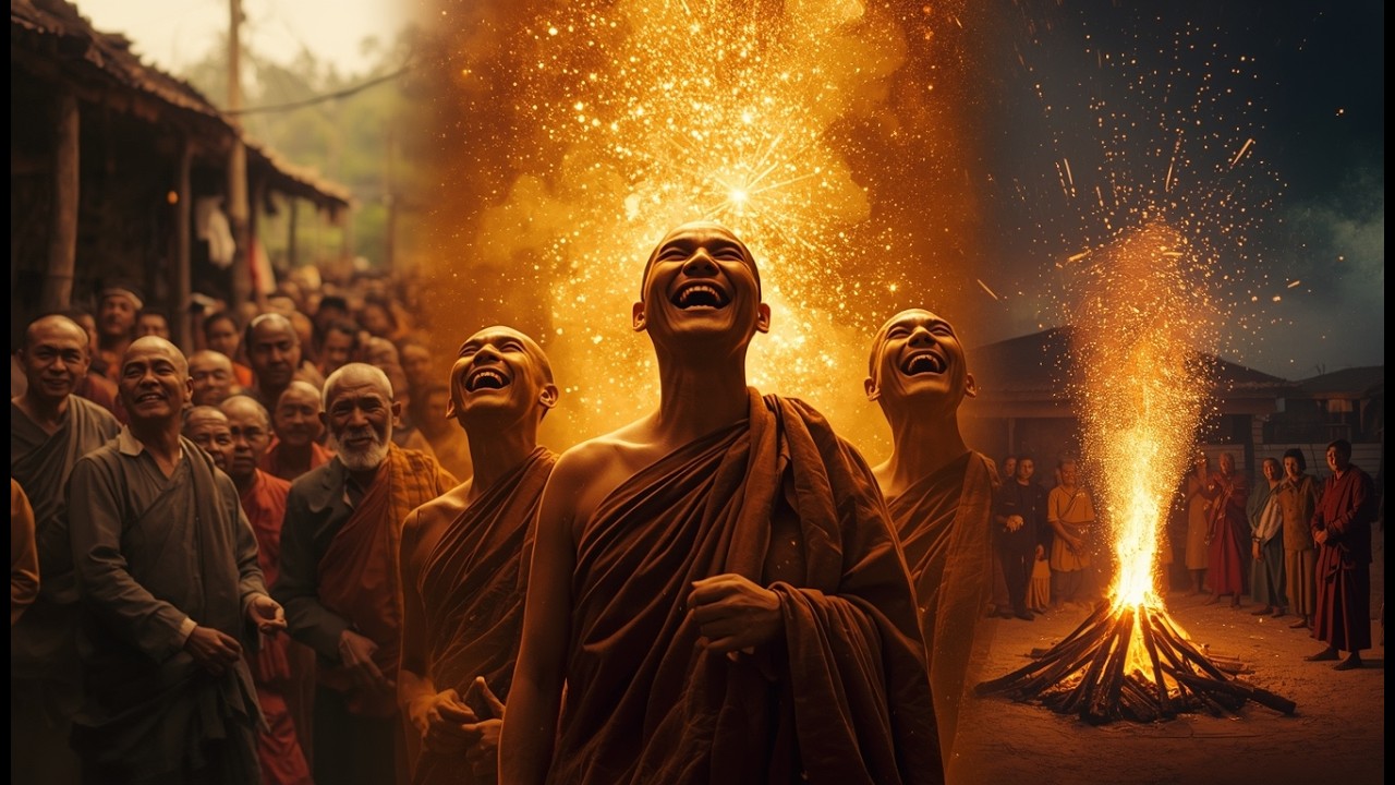 तीन हंसते भिक्षु… और मरने के बाद भी एक ने पूरे गांव को हंसा दिया! 😂🔥