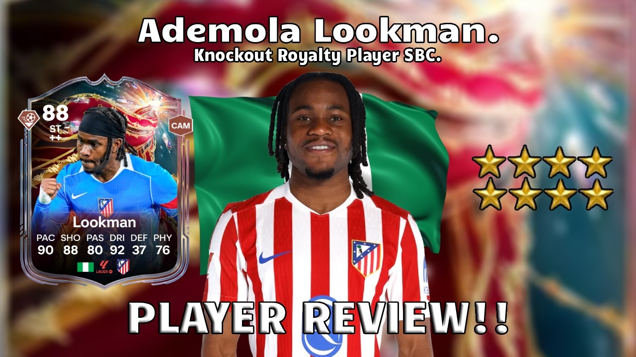 ⭐⚽ 88 Rated Ademola Lookman Player Review! Knockout Royalty Player SBC!🔥⚽ FC 26 Ultimate Team