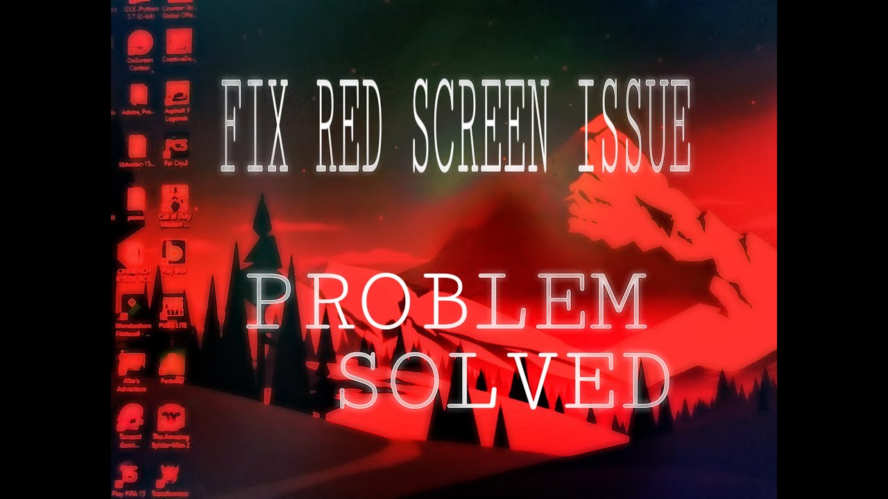 How to fix red tint in monitor|my monitor giving me red screen|how to fix red screen|monitor problem
