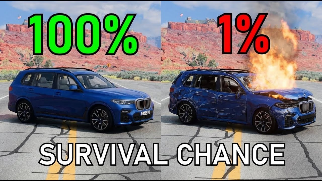 Realistic Survival Chance Crash Testing Ep.16 | BeamNG.drive