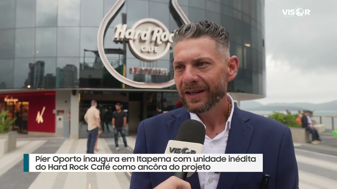 Píer Oporto inaugura em Itapema com Hard Rock Cafe inédito sobre o mar