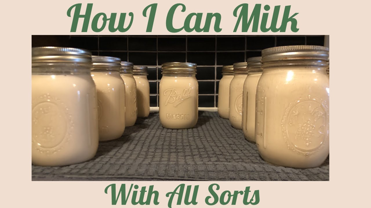 Pressure Canning Milk - How I Can Milk - Canning On A Glass Top Stove