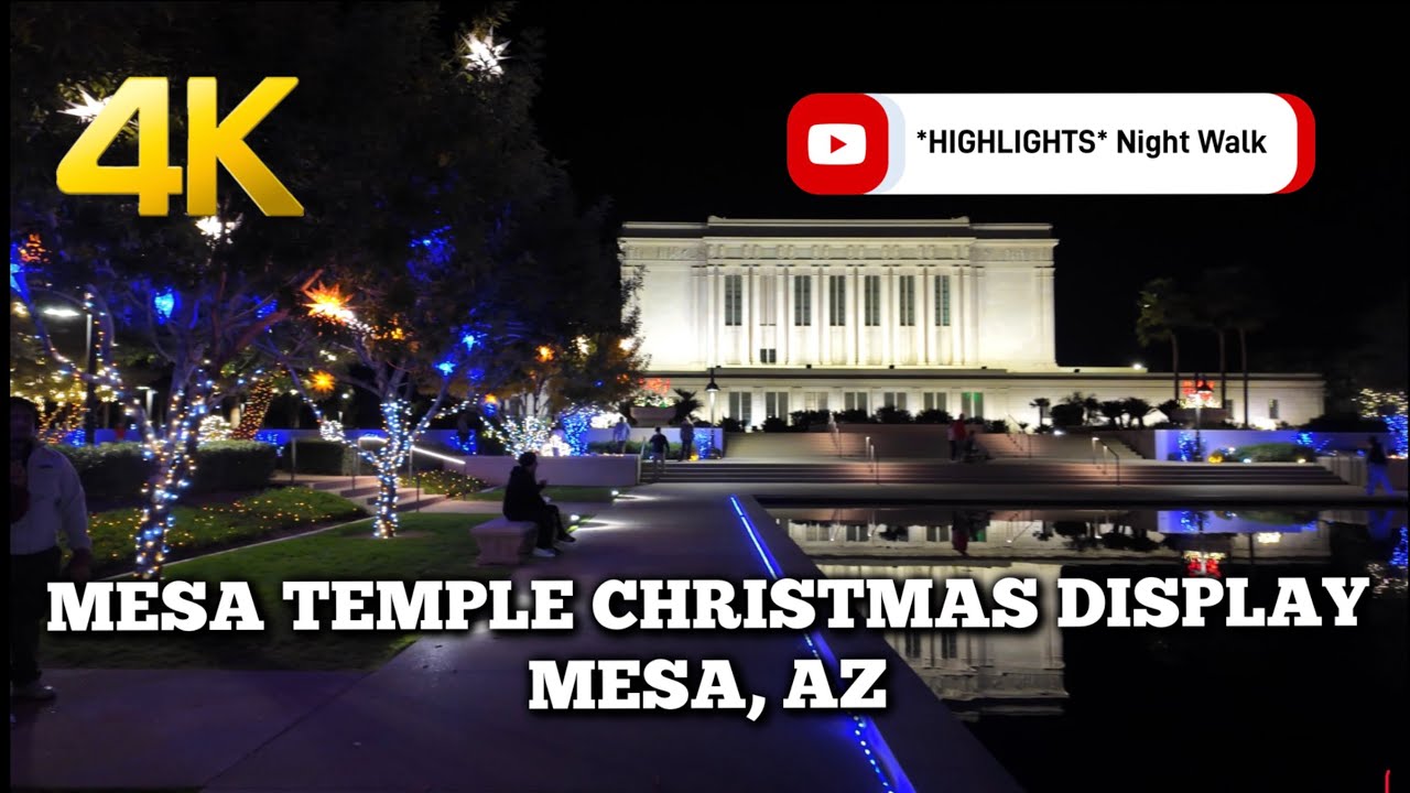 *HIGHLIGHTS*  Mesa Temple Christmas Lights  #smalltown #christmaslights2025