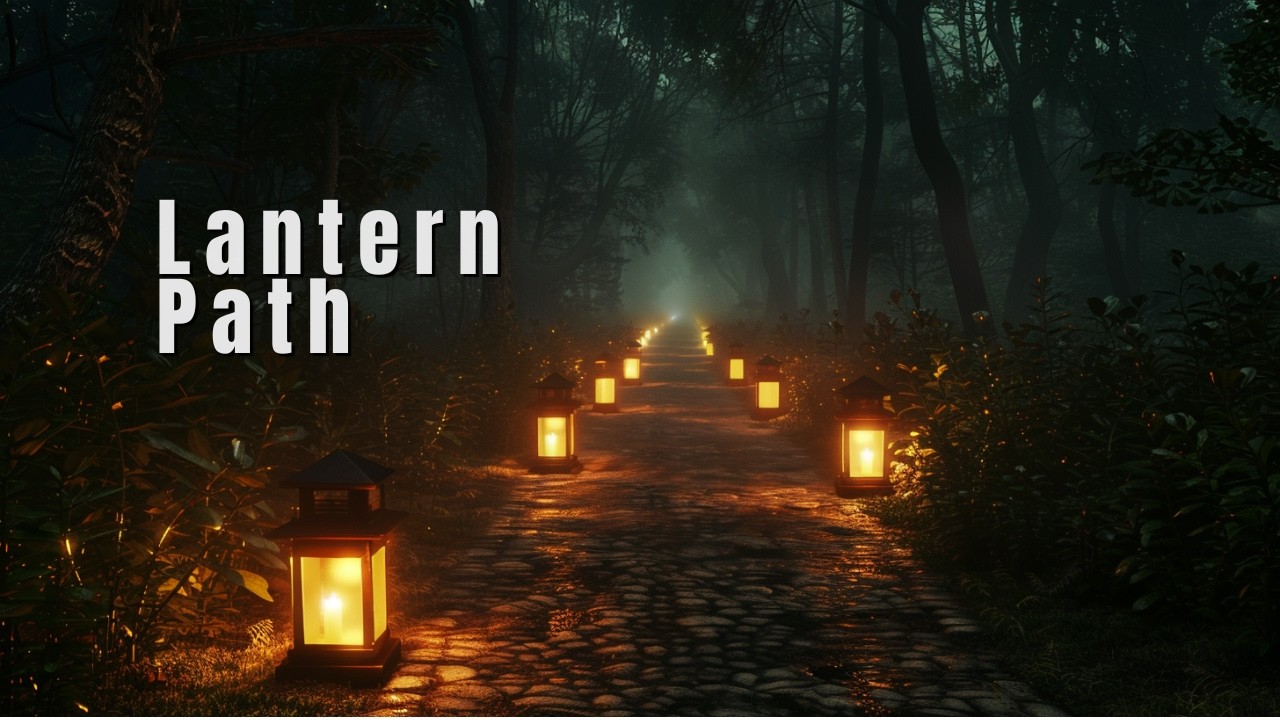 Lantern Path in the Mist 🌙 Rain Sounds for Deep Sleep (8 Hours)