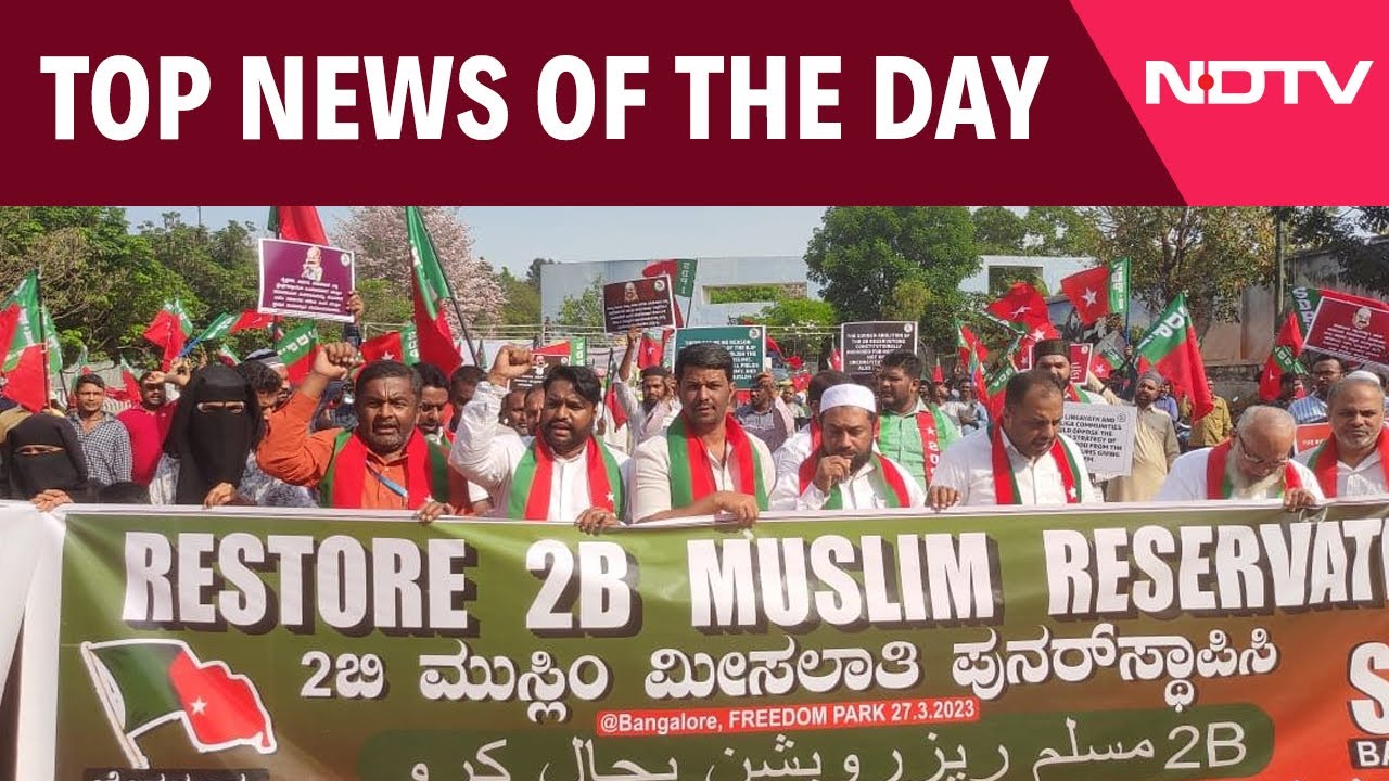 Karnataka Cabinet | 'Muslim Quota' Faceoff In Karnataka | Top News Of The Day