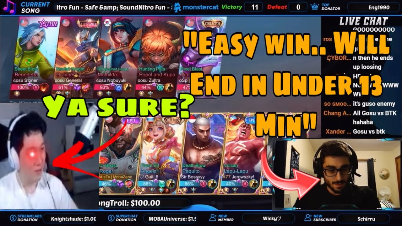 MobaZane Being Too OverConfident About Beating Gosu IN RANK AND THIS HAPPENED..👀