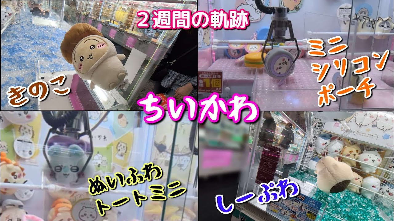 ちいかわきのこ着ぐるみBIGぬいぐるみ、しーぷわ、ぬいふわトートミニ、まんまるミニシリコンポーチ、番外編（カキにゃん、Ado収納BOX）ボーリューム満点です☆【クレーンゲーム】