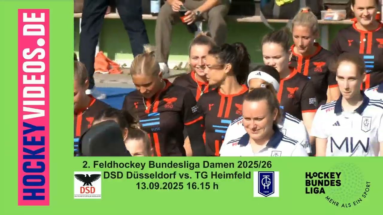 2. Feldhockey Bundesliga Damen DSD Düsseldorf vs. TG Heimfeld 13.09.2025 Highlights