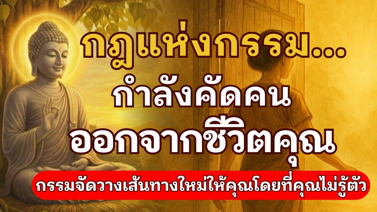 กฎแห่งกรรม กำลังคัดคนออกจากชีวิตคุณ กรรมกำลังจัดวางเส้นทางใหม่ให้คุณโดยที่คุณไม่รู้ตัว