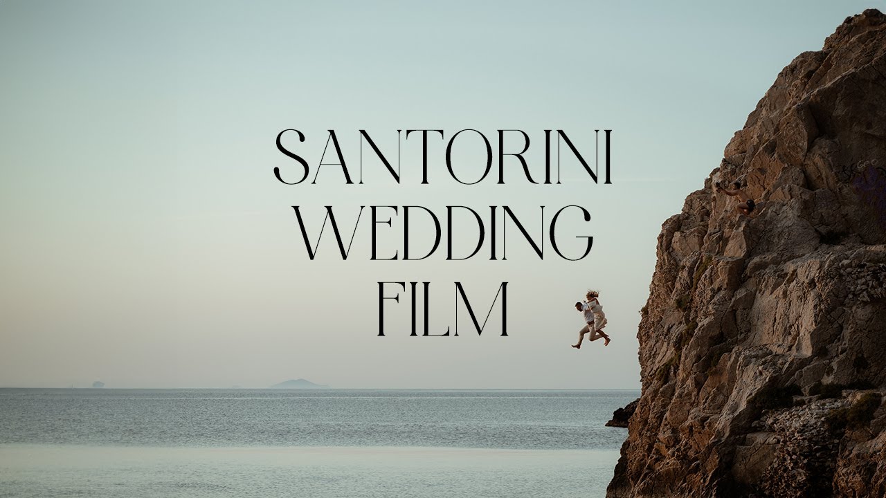 Avant-garde wedding film in Santorini