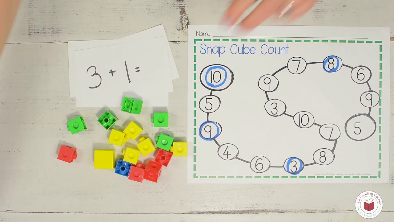 Snap Cubes Activity - Preschool Math Activities - Reading Corner Online