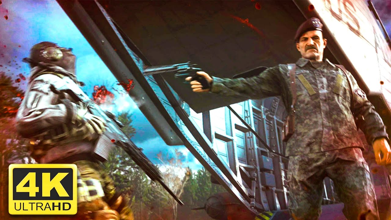 Сцена смерти Призрака и Таракана — Modern Warfare 2 Remastered «LOOSE DEDS» (4K 60 кадров в секунду)