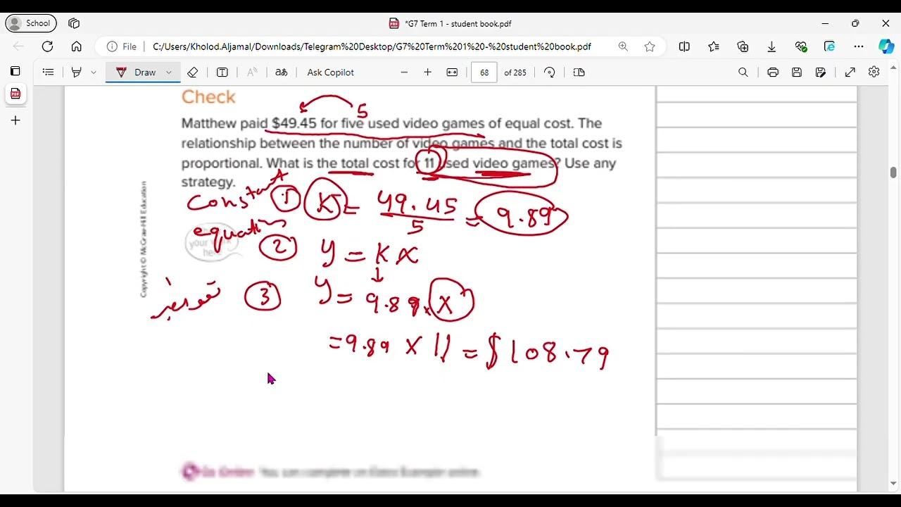 reveal math grade 7 lesson 1- 6 solve problems involving proportional relationships