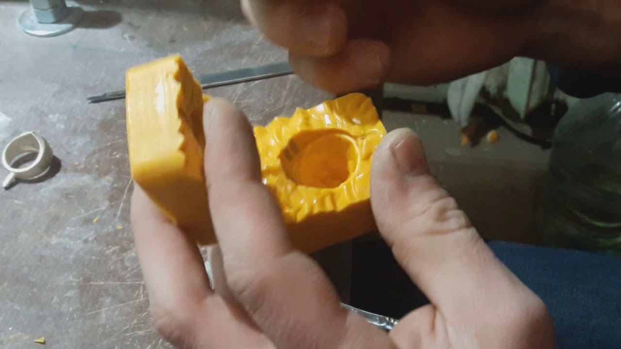 🪒 Разрезание  резиновой  пресс-формы , способ 2 / Cutting rubber mold, method 2