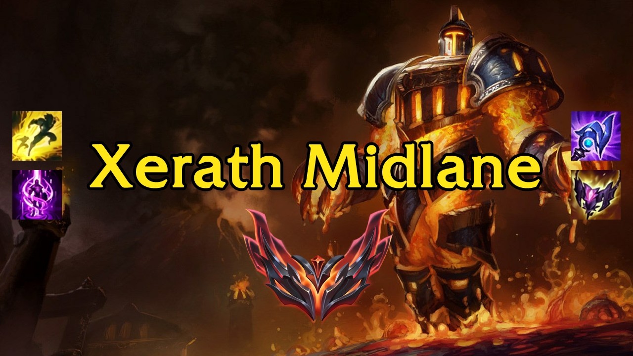 SoloQ GrandMaster Xerath midlane gameplay by Lee Sin Support