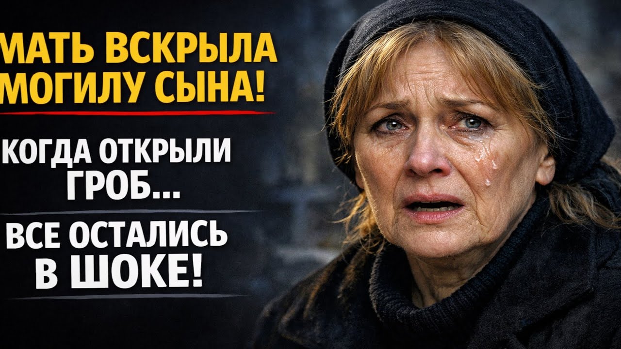 Мать вскрыла могилу сына-героя. Когда гроб открыли, даже полиция замерла от увиденного.