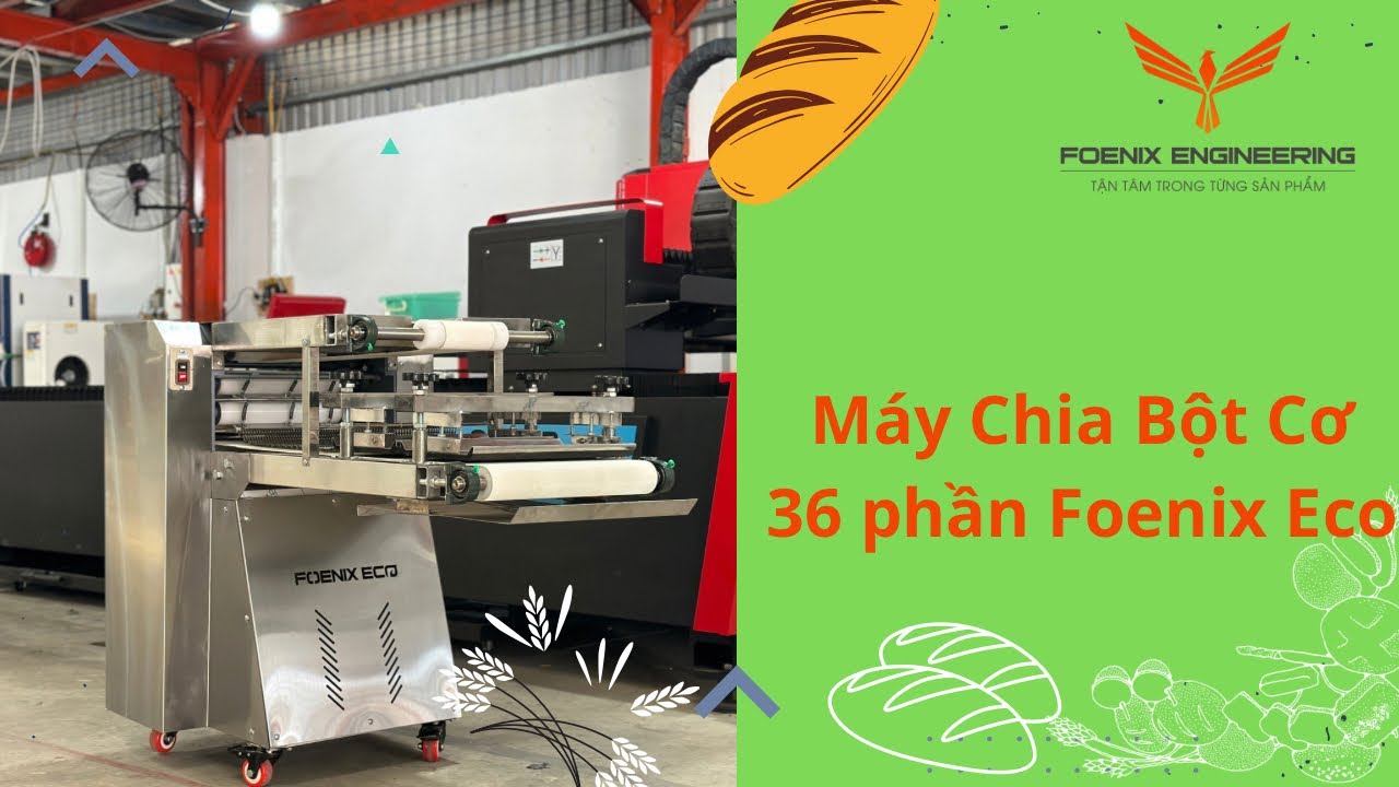 Review chi tiết máy làm bánh mì Foenix Eco 4 lô 2 băng tải | Thiết bị làm bánh mì Foenix Eco