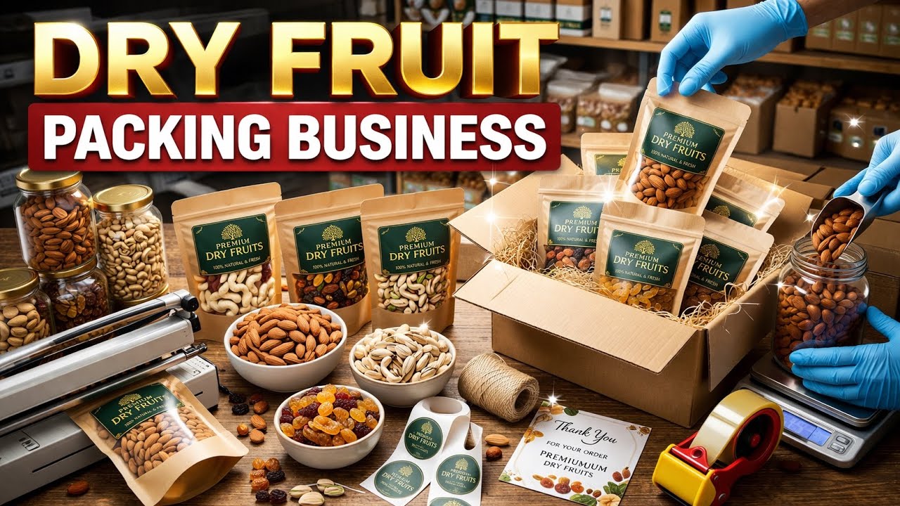 Packaging some dryfruits😋                                             