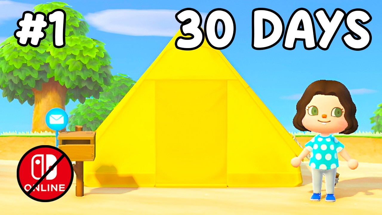 I Designed an Entire ACNH Island with No Nintendo Online... Day 1