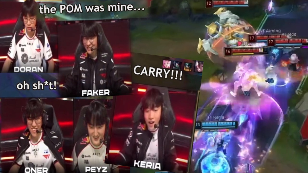 T1 Keria MASSIVE 4-MAN ULT! - Najważniejsze momenty z T1 kontra KT z przetłumaczoną komunikacją g...