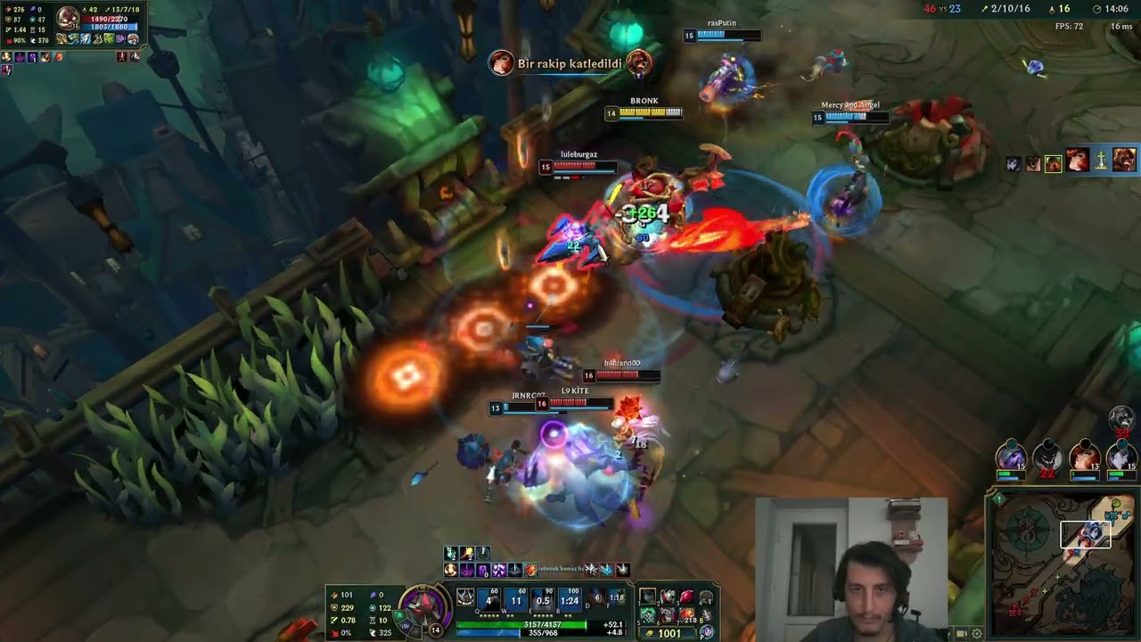 Tilt şampiyonlara karşı 2 part | Aram Şamata | LoL