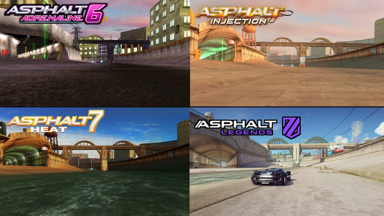 Asphalt 6 vs Asphalt 7 vs Asphalt injection vs Asphalt Legneds Unite | Los Angeles Comparison