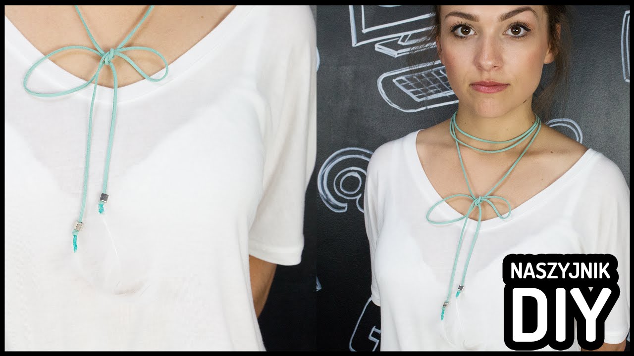 Choker - naszyjnik z rzemyka. Pomysł na biżuterię #DIY