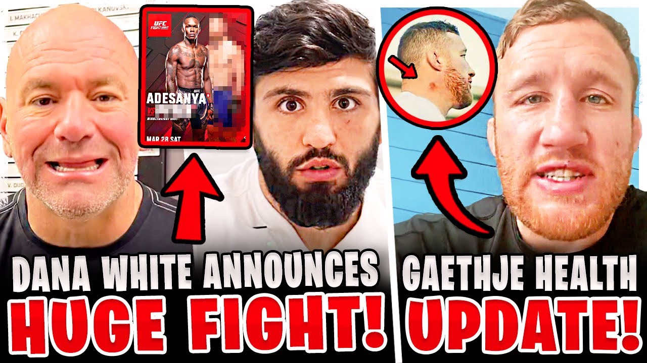 BREAKING! Dana White ANNOUNCES HUGE MAIN EVENT! Justin Gaethje HEALTH UPDATE! Arman Tsarukyan