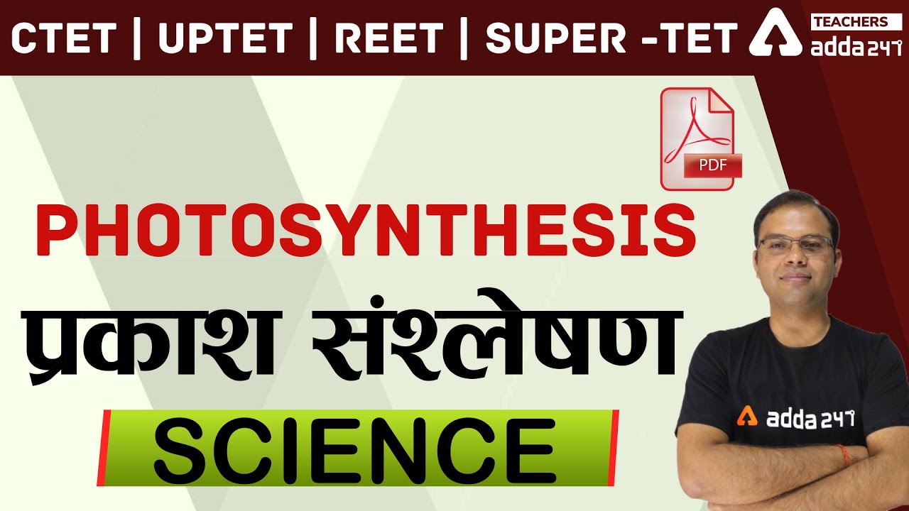 CTET/REET/UPTET/SUPER-TET | Science | Photosynthesis