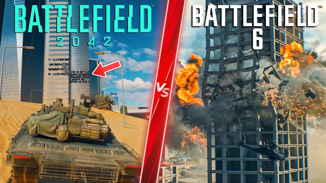 Battlefield 6 vs Battlefield 2042 Trailer - Direct Comparison! Attention to Detail & Graphics! 4K