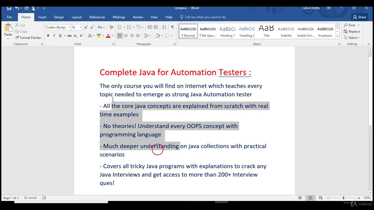 Core java for Automation Testers + Interview Programs - learn Java
