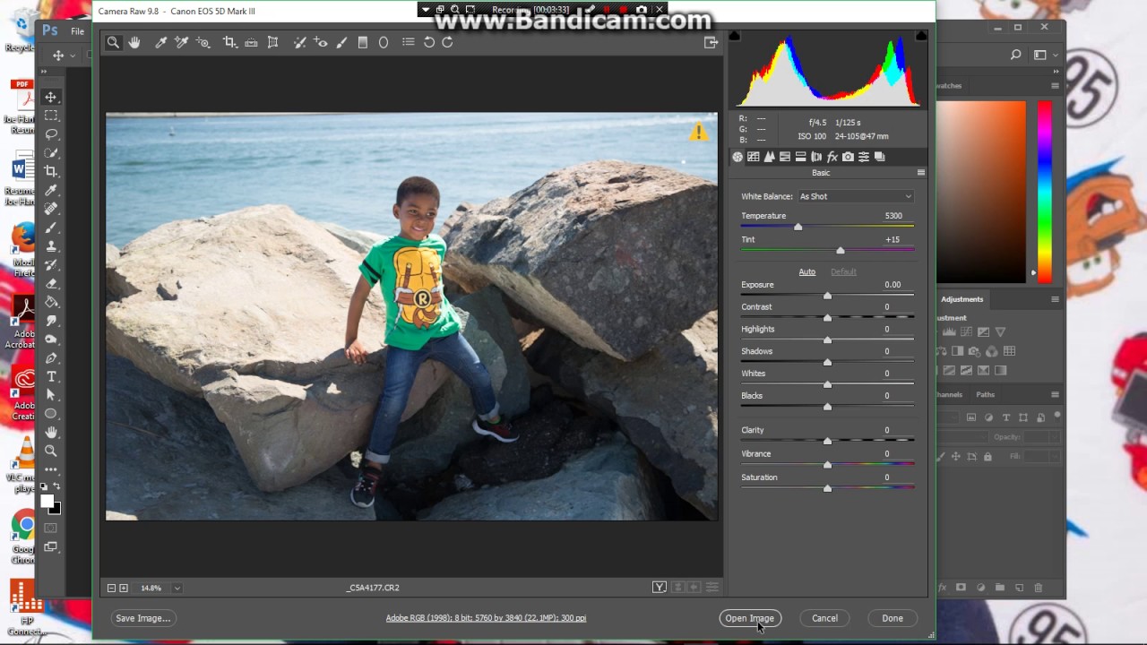 Editing a jpeg as a RAW Image