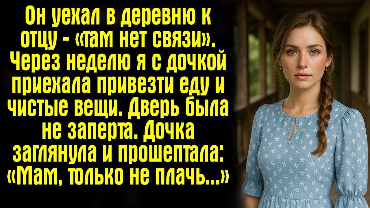 Он уехал в деревню к отцу — «там нет связи». Через неделю я с дочкой приехала привезти еду и...