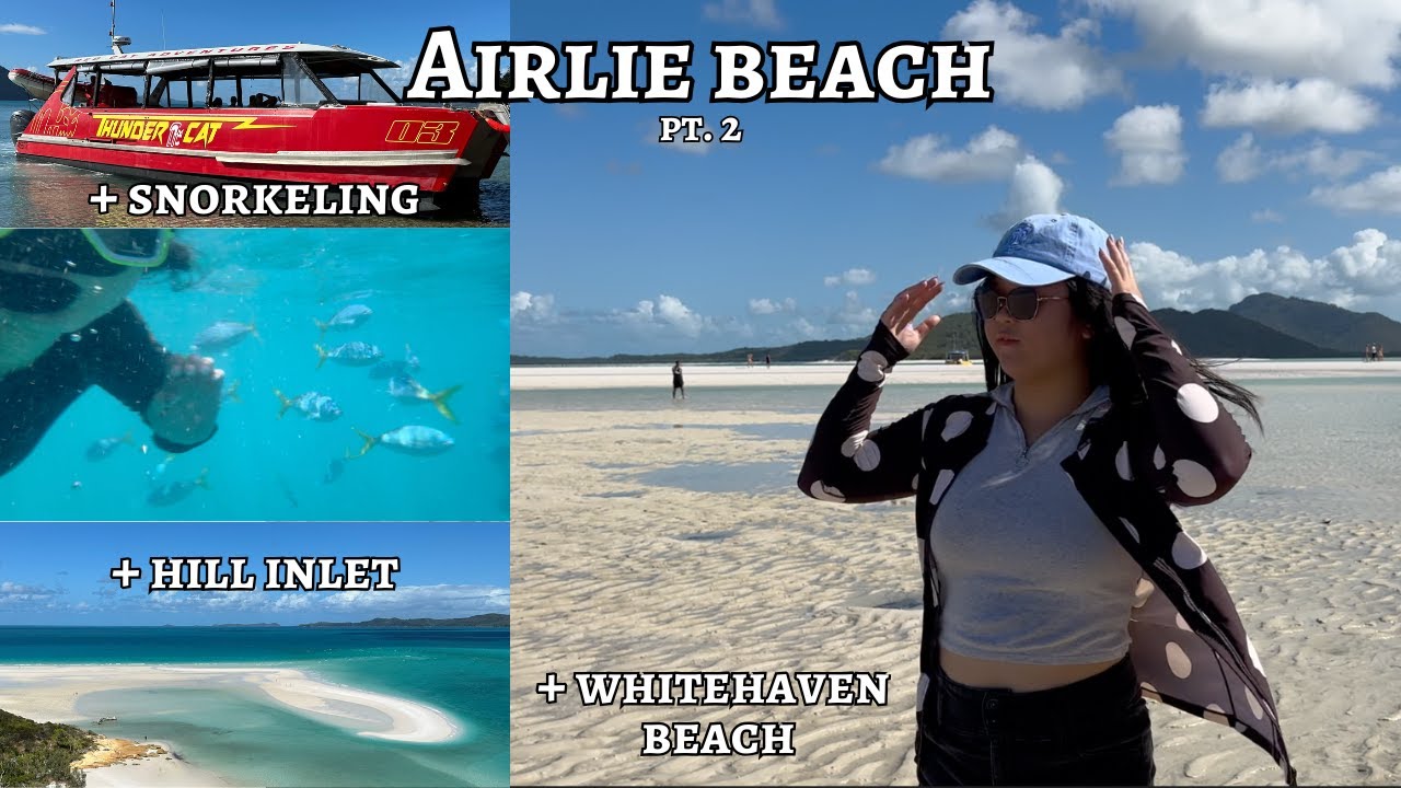 Airlie Beach Vlog (2/4) | whitehaven beach, hill inlet, snorkeling