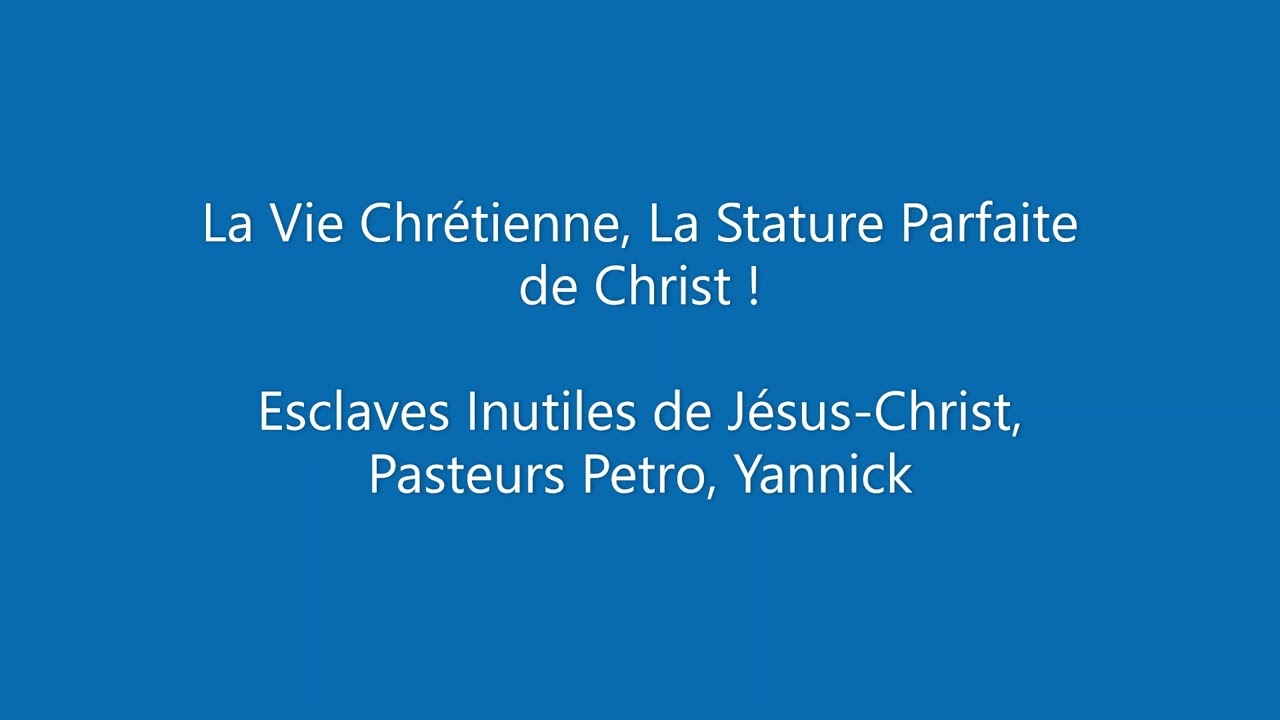 But de la Vie Chretienne : Stature Parfaite de Christ - Français/Swahili