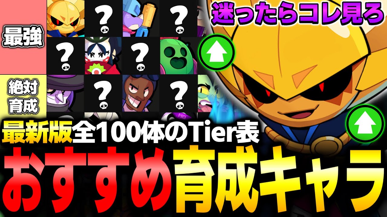 【ブロスタ】最新版！迷ったらコレ見ろ！マスター3到達者が全100体の『おすすめ育成キャラ』Tier表を紹介します！【最強キャラランキング】