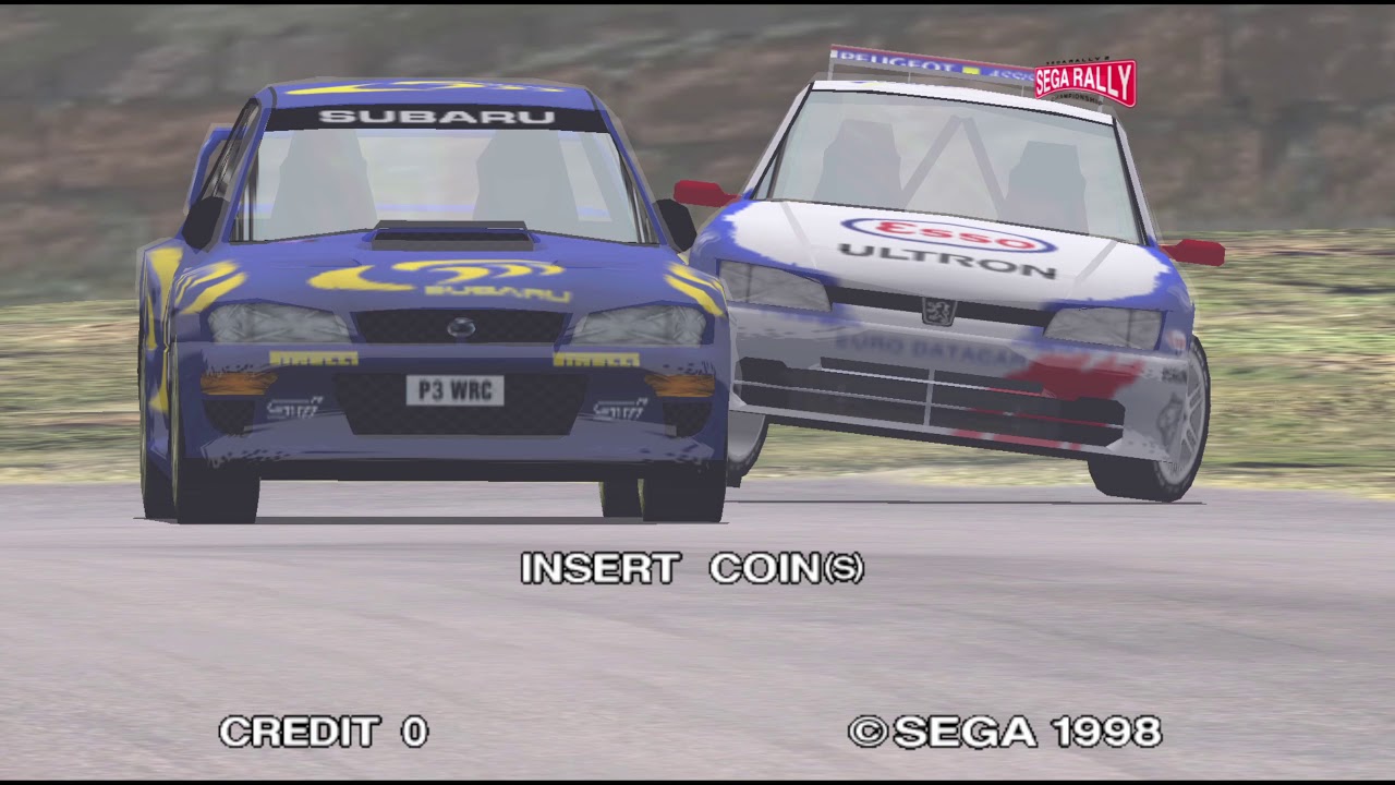Sega Rallly 2 Arcade Model3 - Attract mode