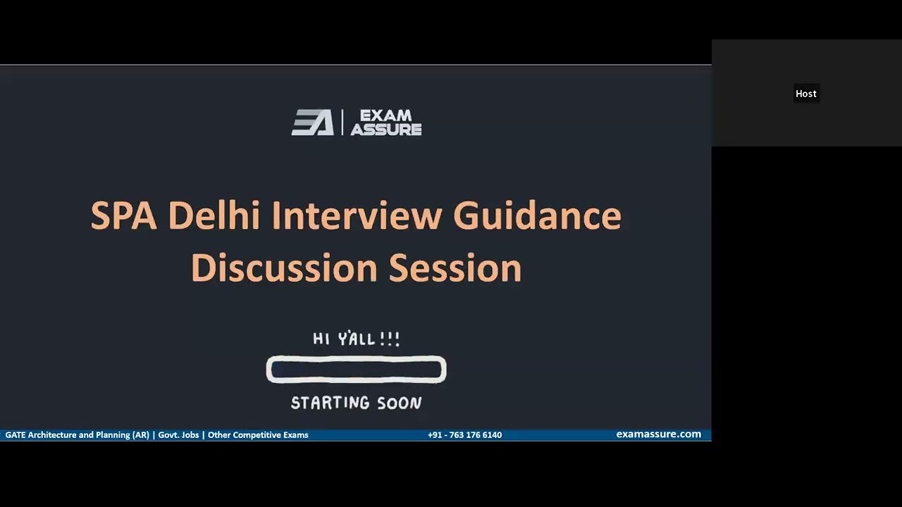 Interview Guidance Program for SPA Delhi PG Admissions 2024 | Exam Assure Classes