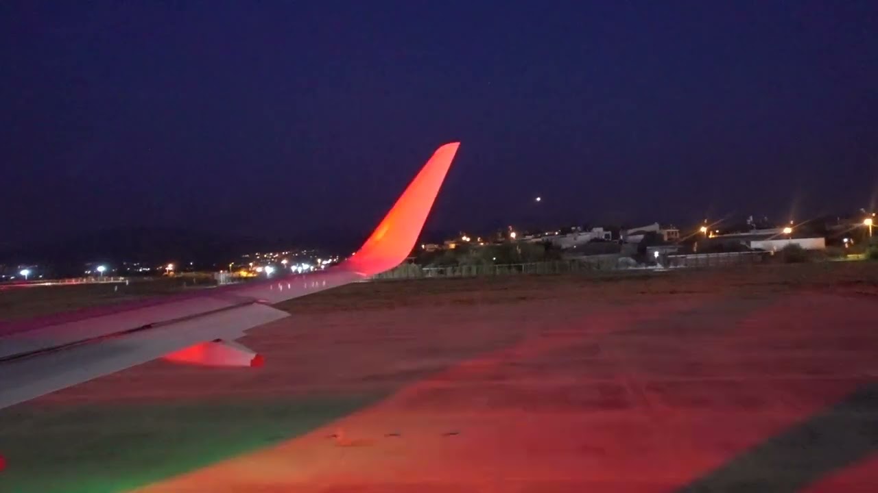 Night Take Off from BJV Milas-Bodrum Airport - 01 October 2025