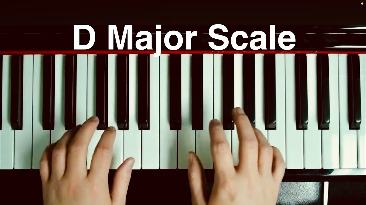 D Major Scale Piano #pianotutorialforbeginners 